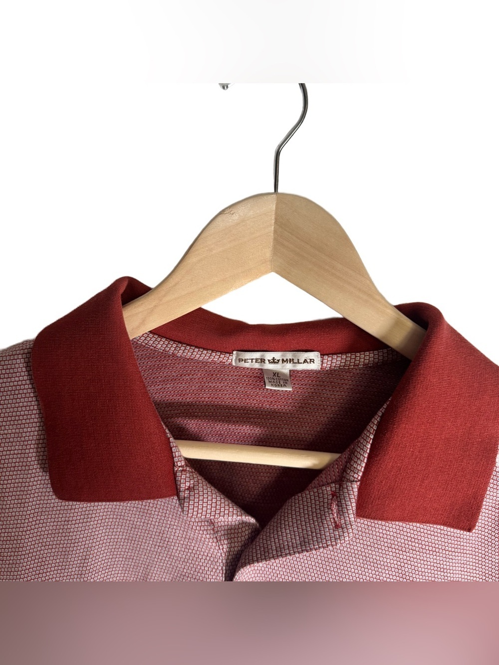 Peter Millar Polo Shirt Lot of 2 Men's XL Red Blue Golf Tops Business Casual - Picture 7 of 9